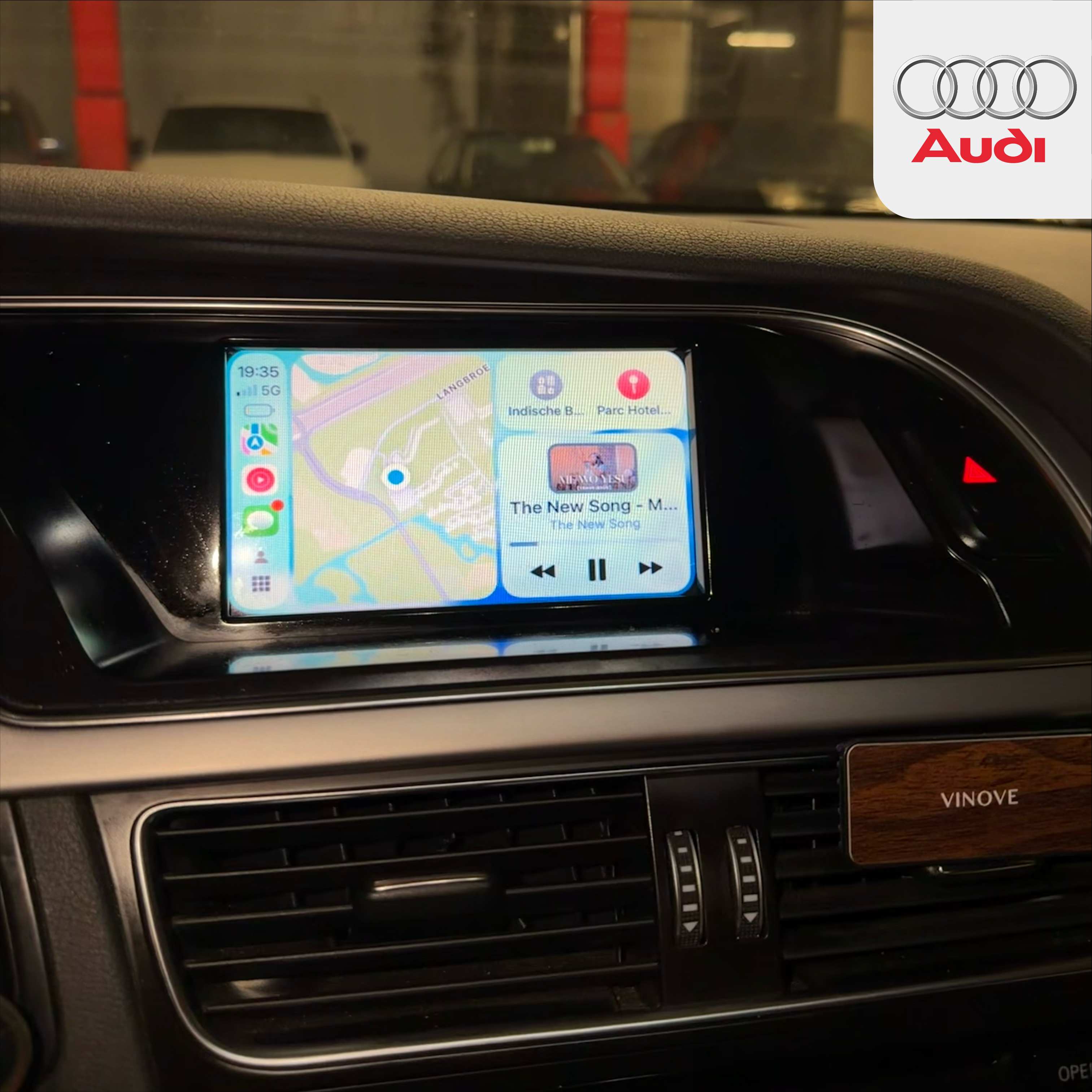 Apple CarPlay in een Audi A4