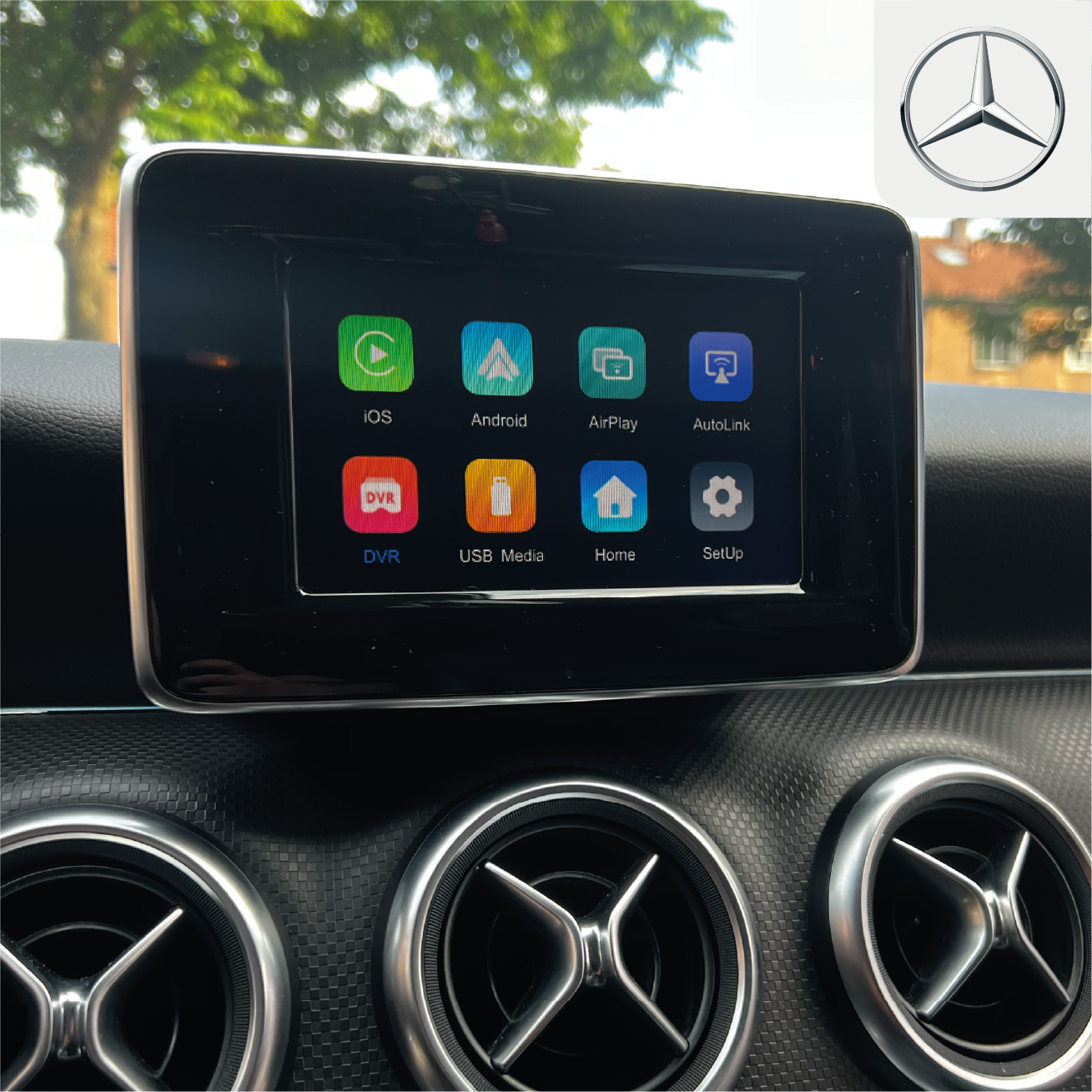 Apple CarPlay in een Mercedes-Benz A-Klasse