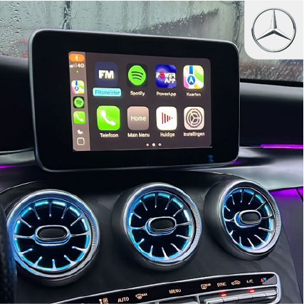 Apple CarPlay in een Mercedes-Benz C-Klasse