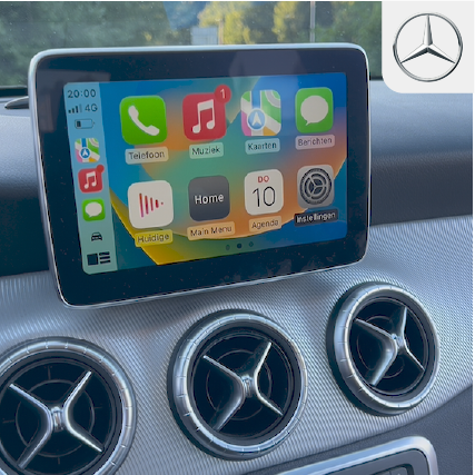 Apple CarPlay in een Mercedes-Benz CLA