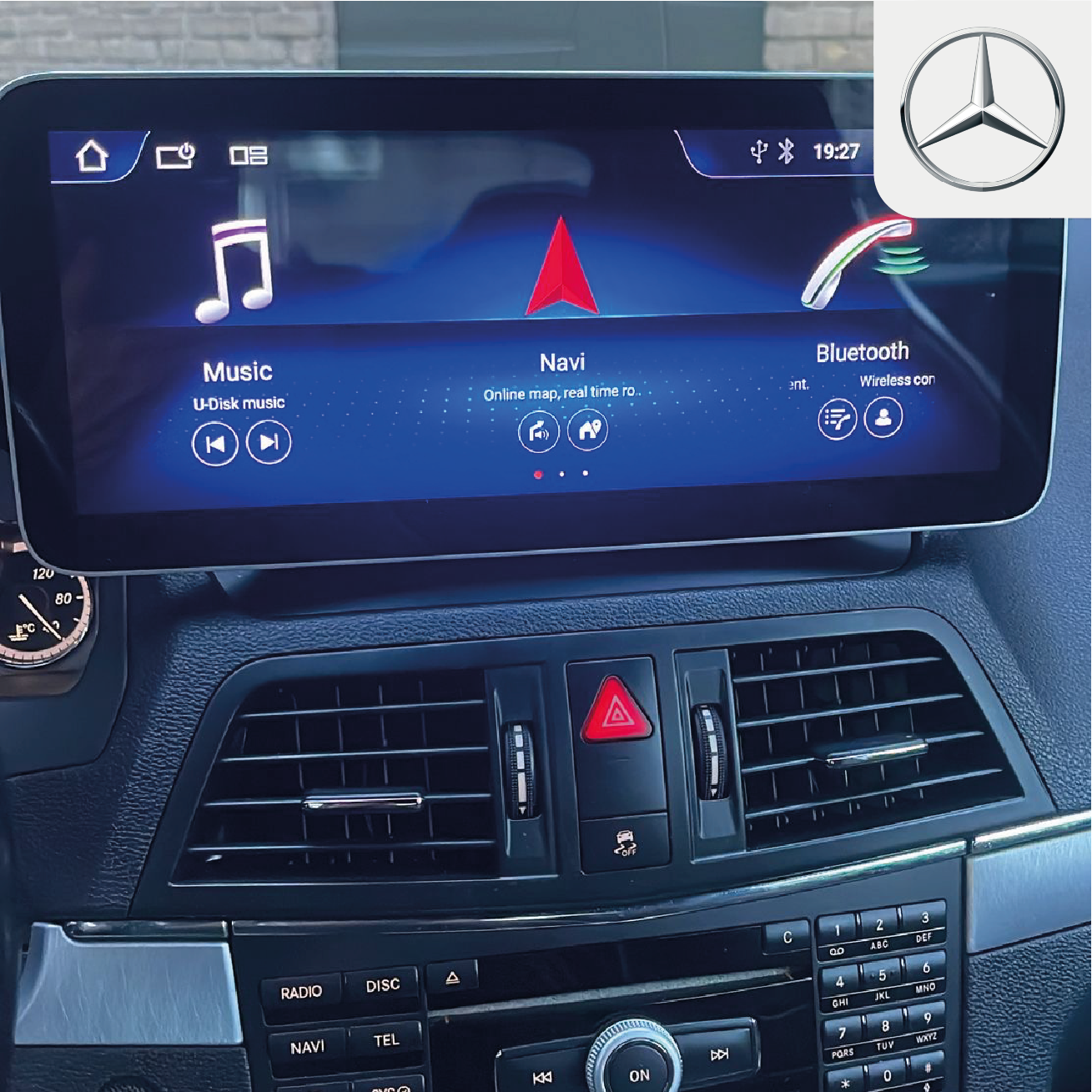 Apple CarPlay in een Mercedes-Benz E-Klasse