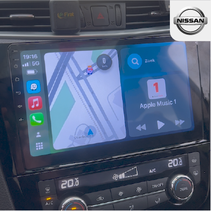 Apple CarPlay in een Nissan Qashqai
